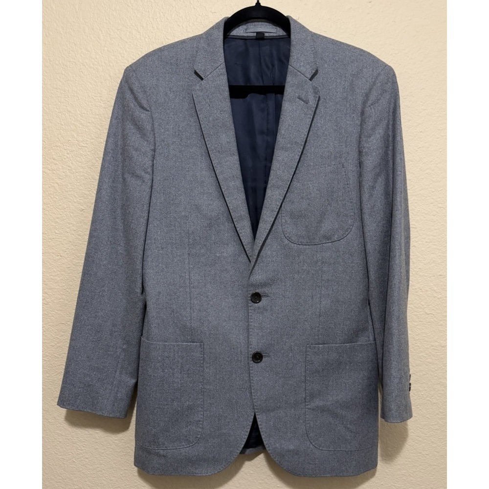 J Crew Ludlow Blazer 38 R Gray Wool 2 Button‎ Vitale Barberis Canonico